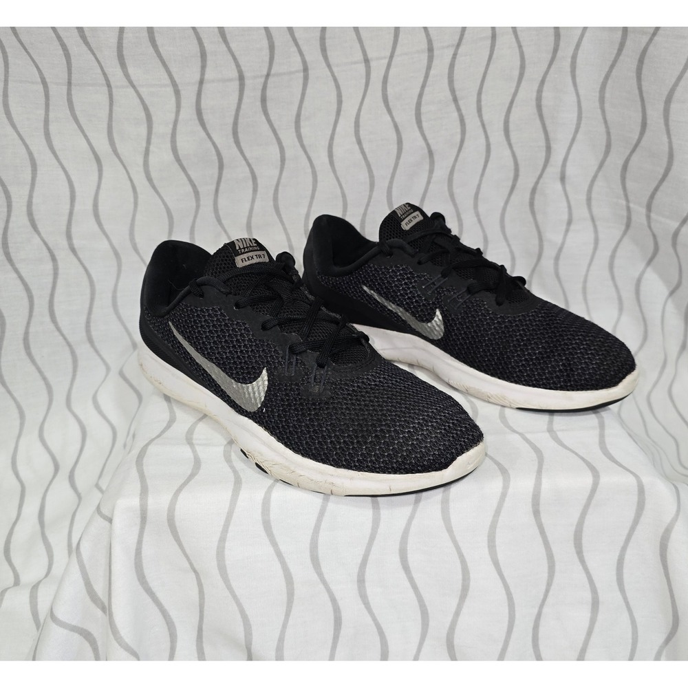 Nike Training Flex TR 7 Women's Size 8.5W Athletic Shoes‎ Black Silver Running